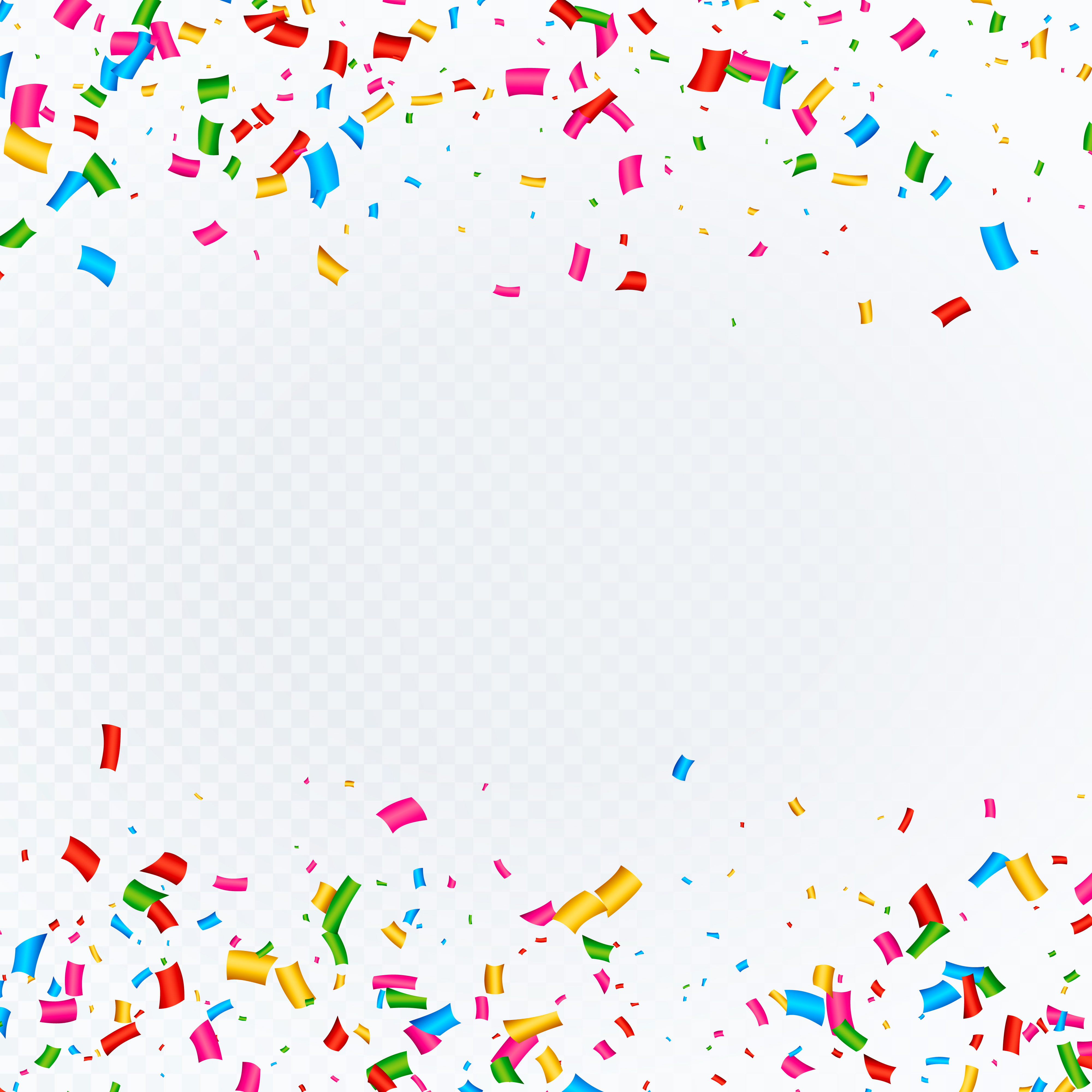 abstract background with falling confetti vector - Download Free Vector