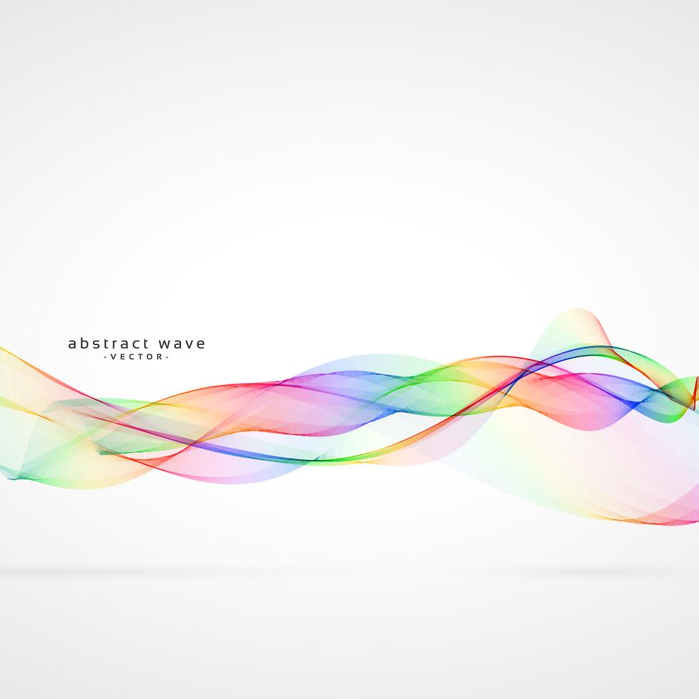 abstract colorful wave background