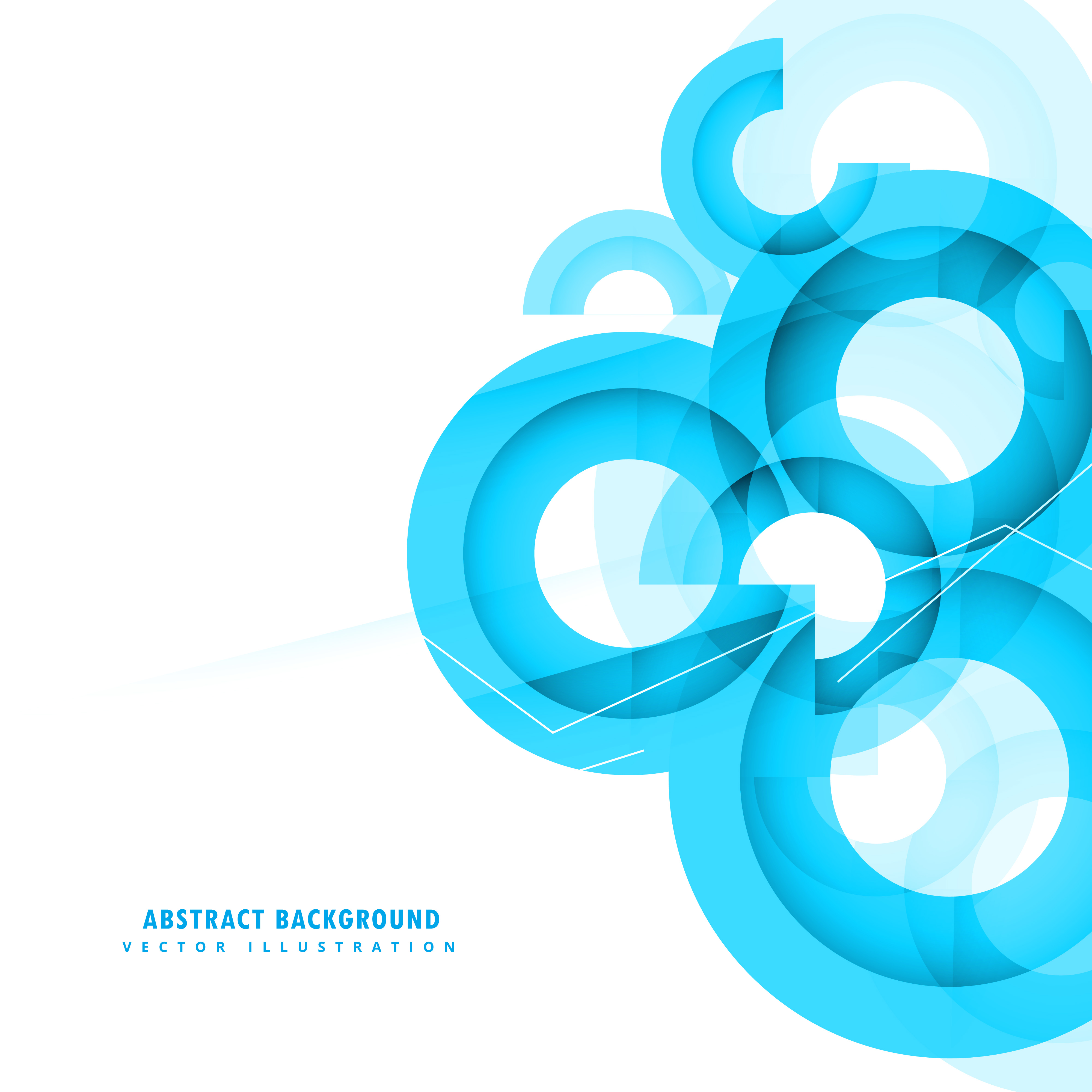Download abstract blue circles background design - Download Free ...