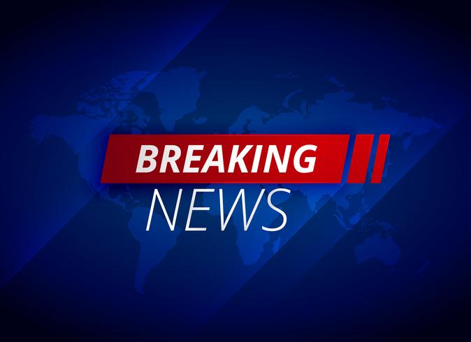 breaking news background on world map - Download Free Vector Art, Stock
