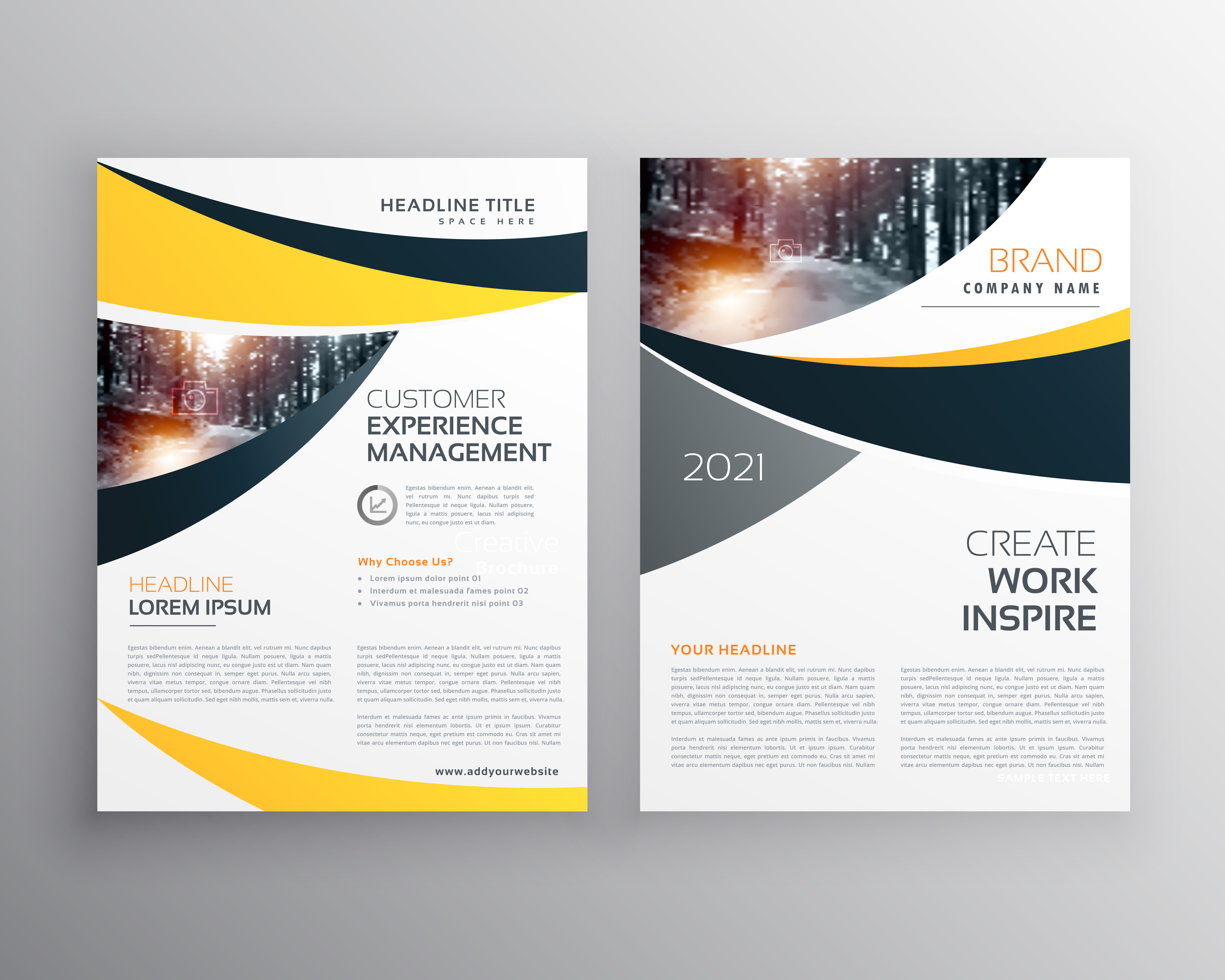 business brochure template with space for your text 