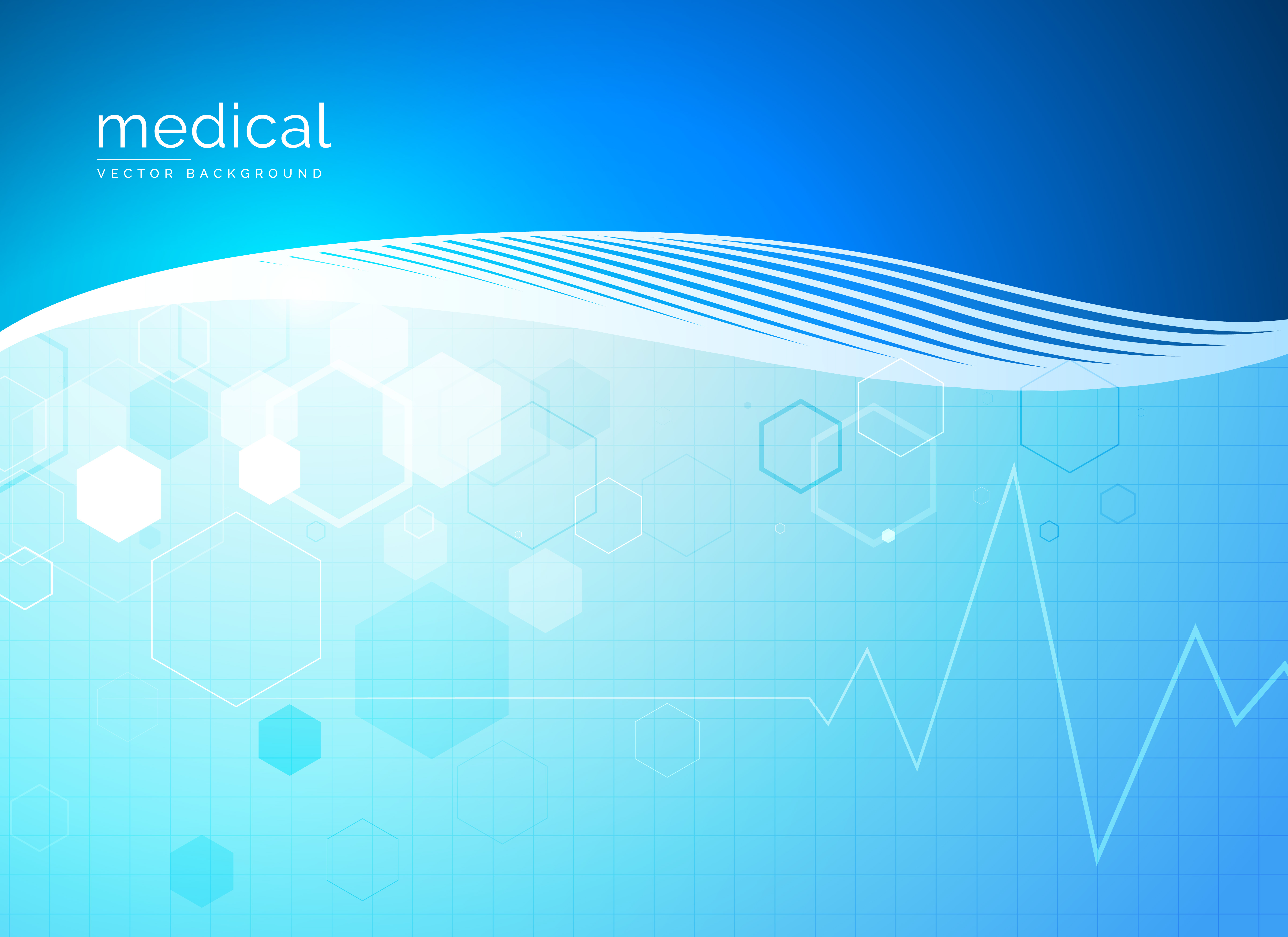 abstract molecules medical background design - Download Free Vector Art