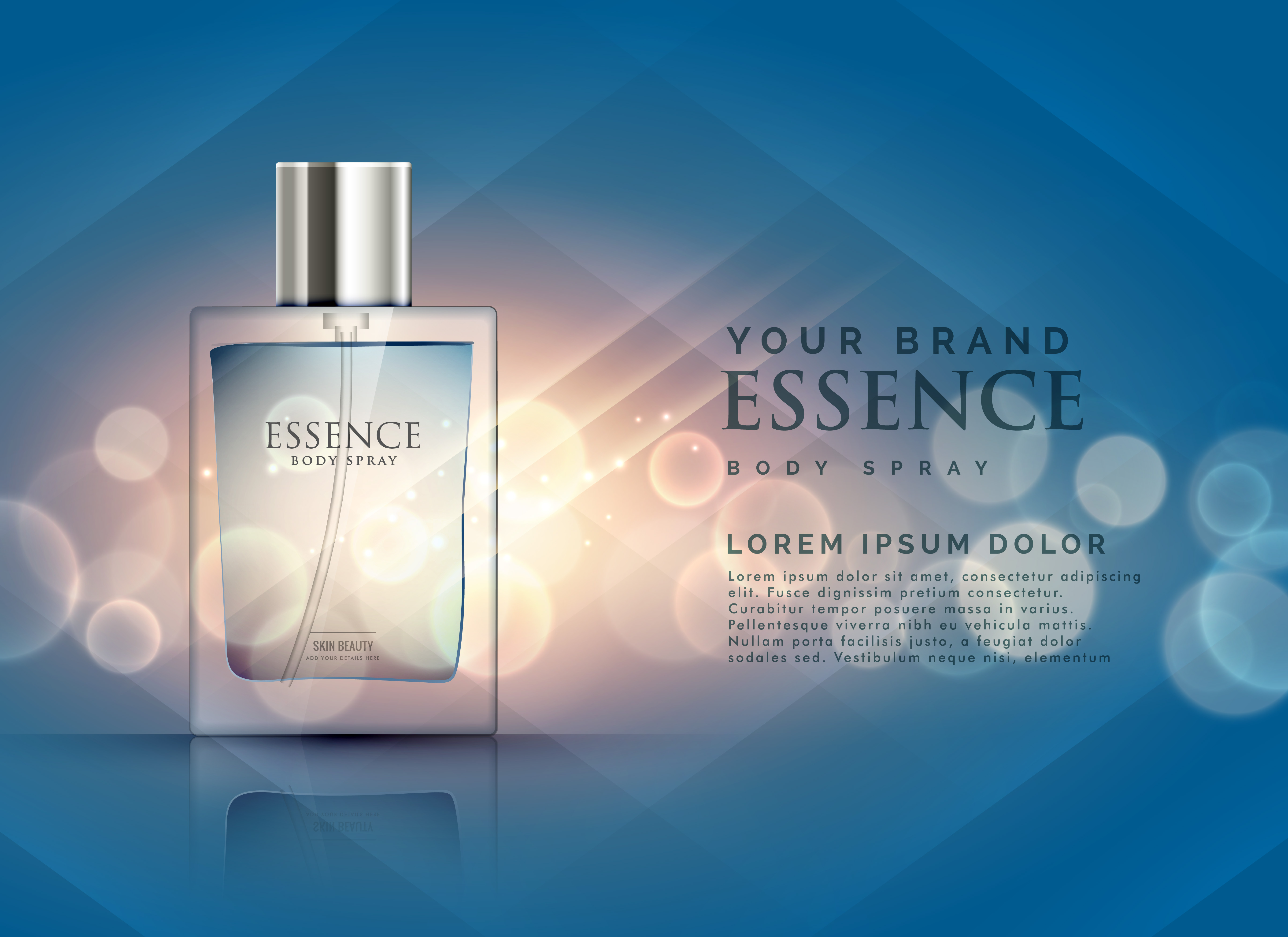 essence-perfume-ads-concept-with-transparent-bottle-and-bokeh-li