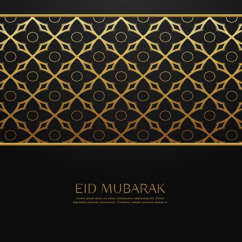 Muslim eid festival background with islamic pattern 