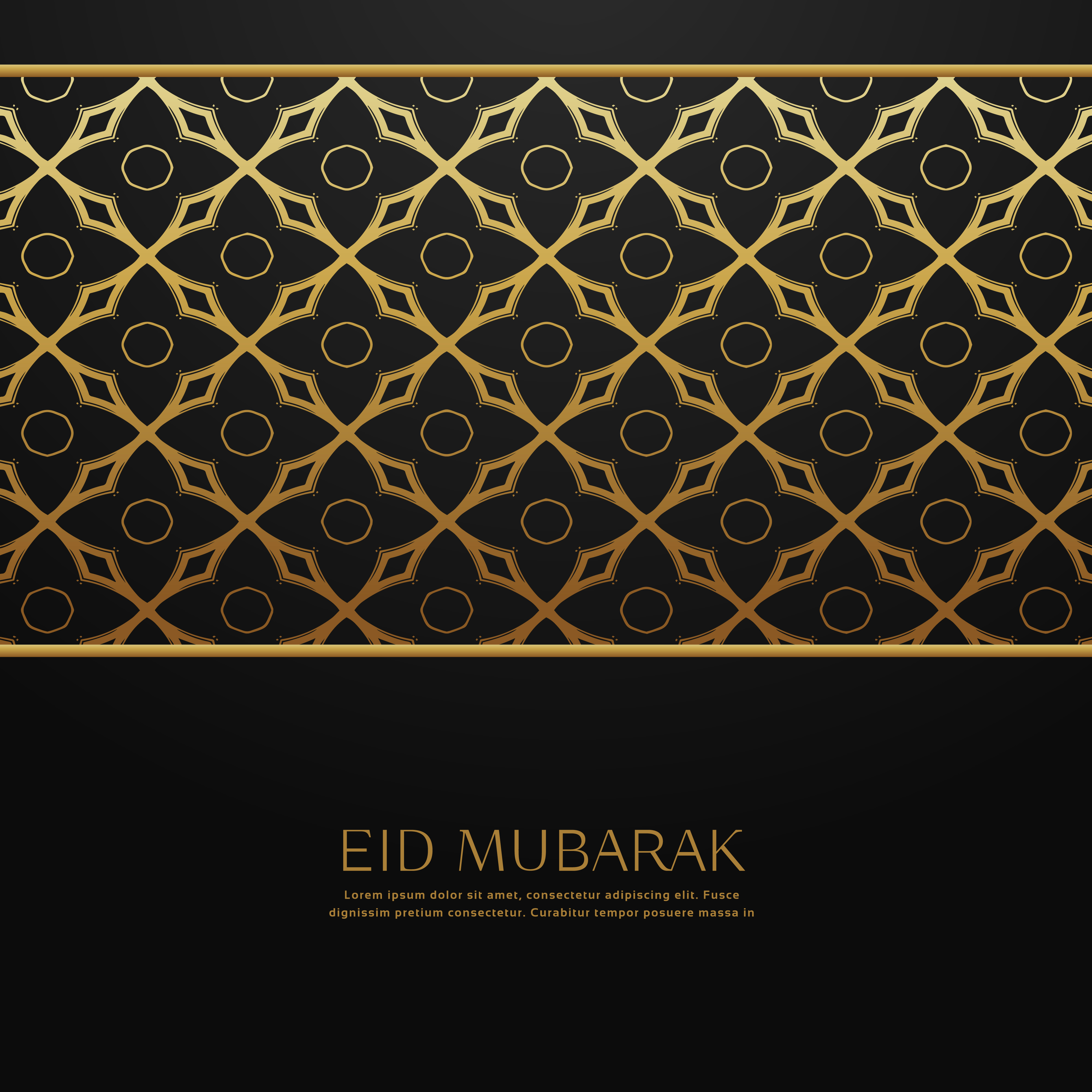 Muslim eid festival background with islamic pattern 