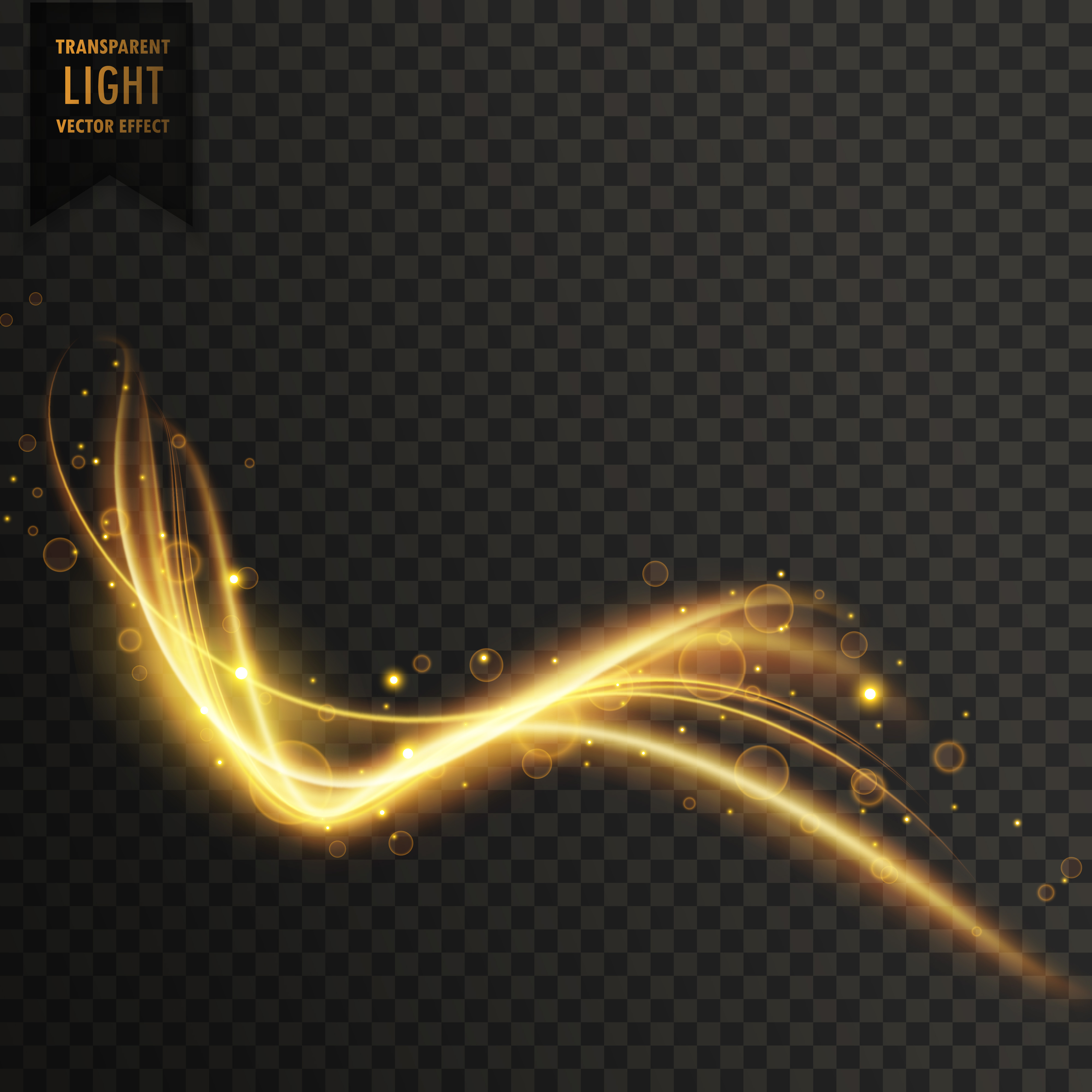transparent light effect in golden color - Download Free ...