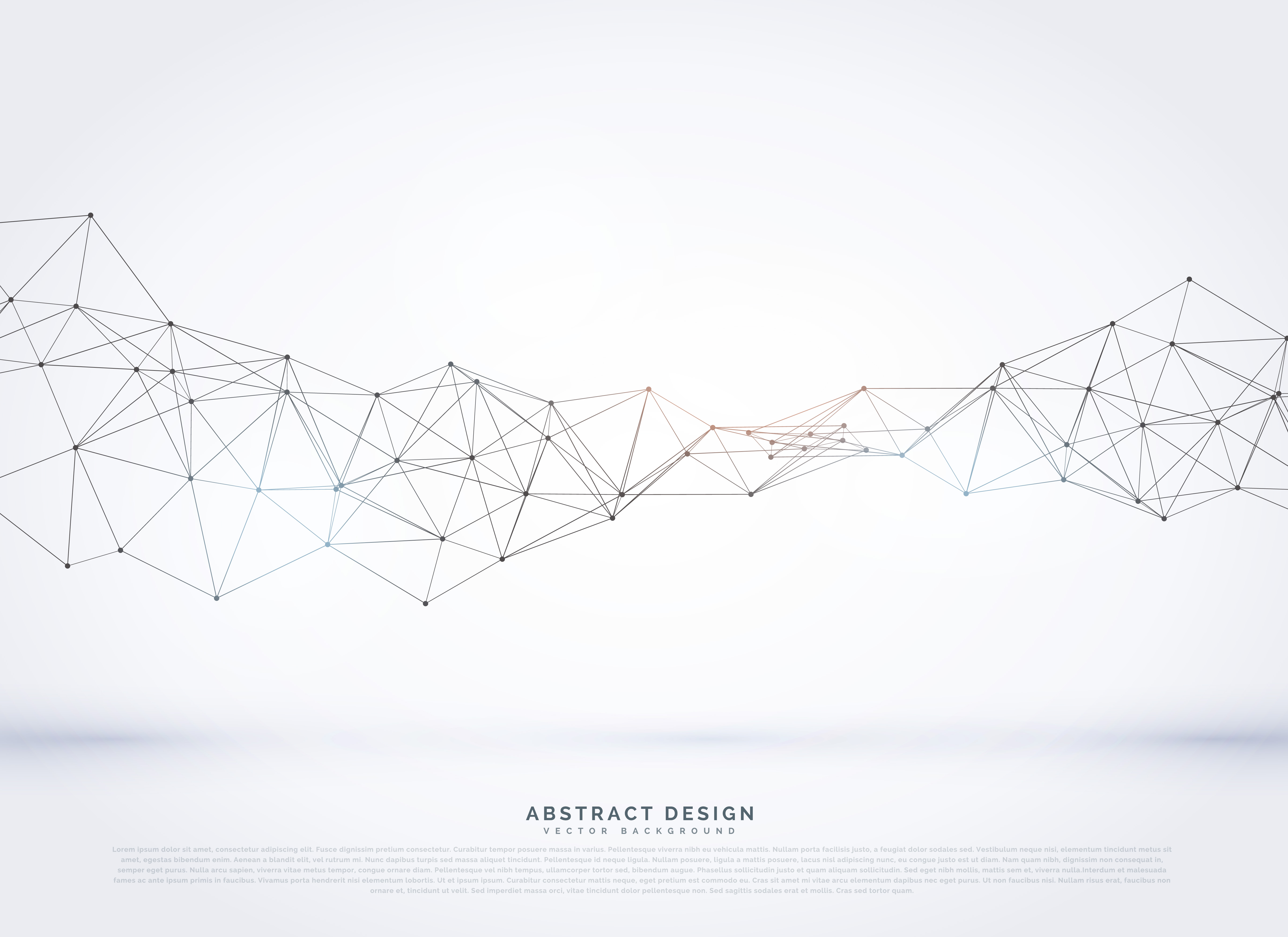 vector polygonal abstract network wireframe background Download Free