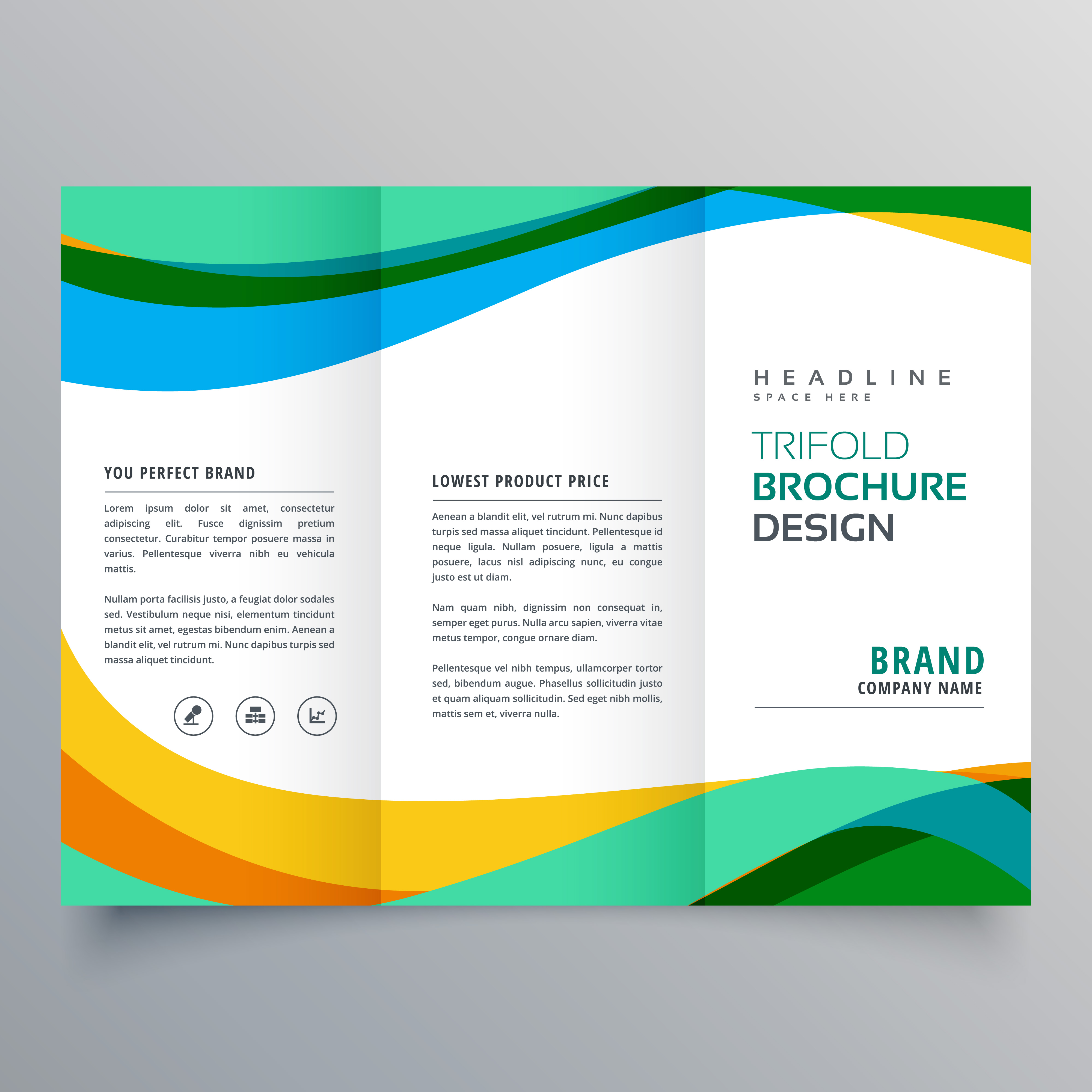 Creative Trifold Business Brochure Design Template Download Free