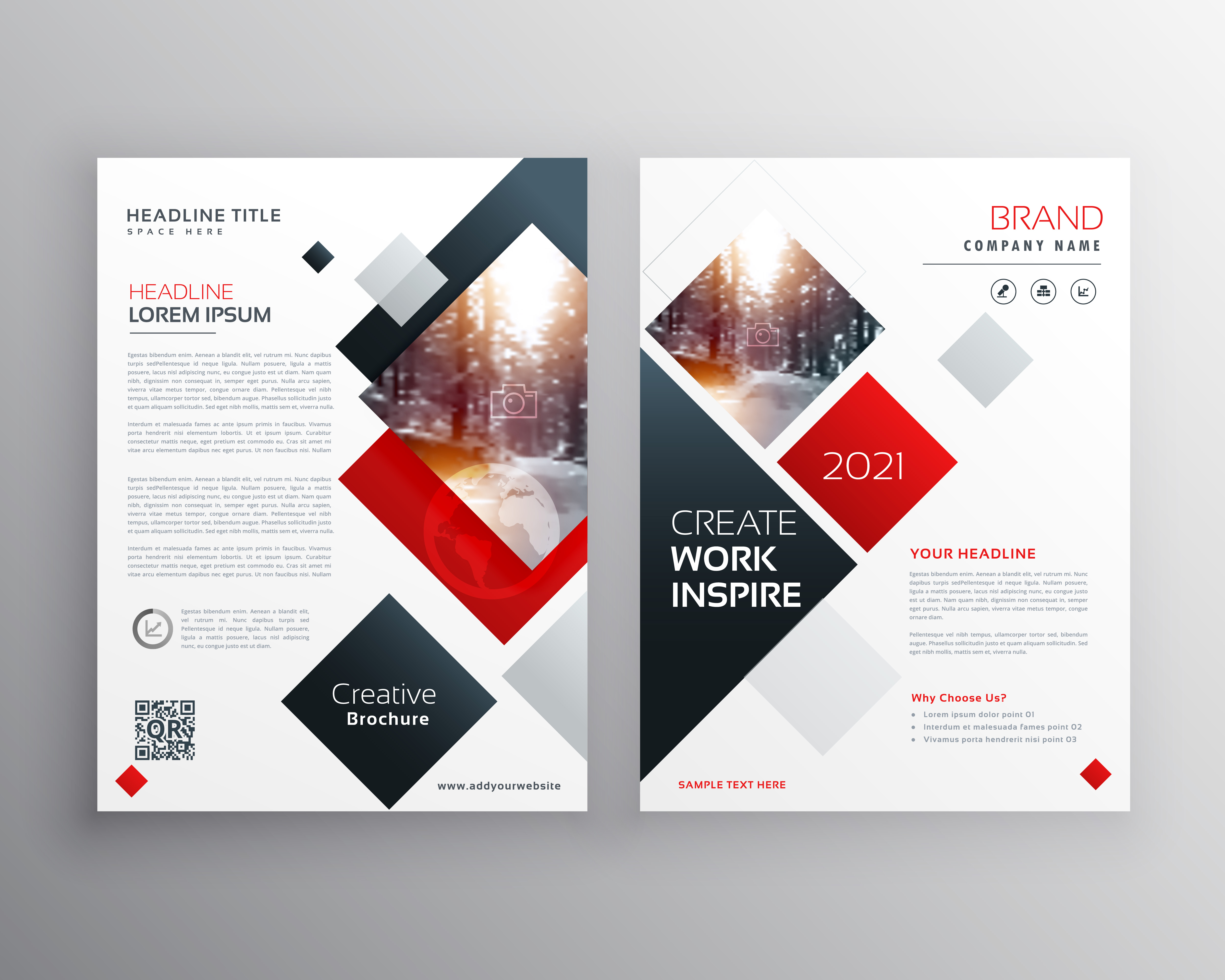 Creative Business Brochure Template Design In Size A4 Download Free Vector Art Stock Graphics