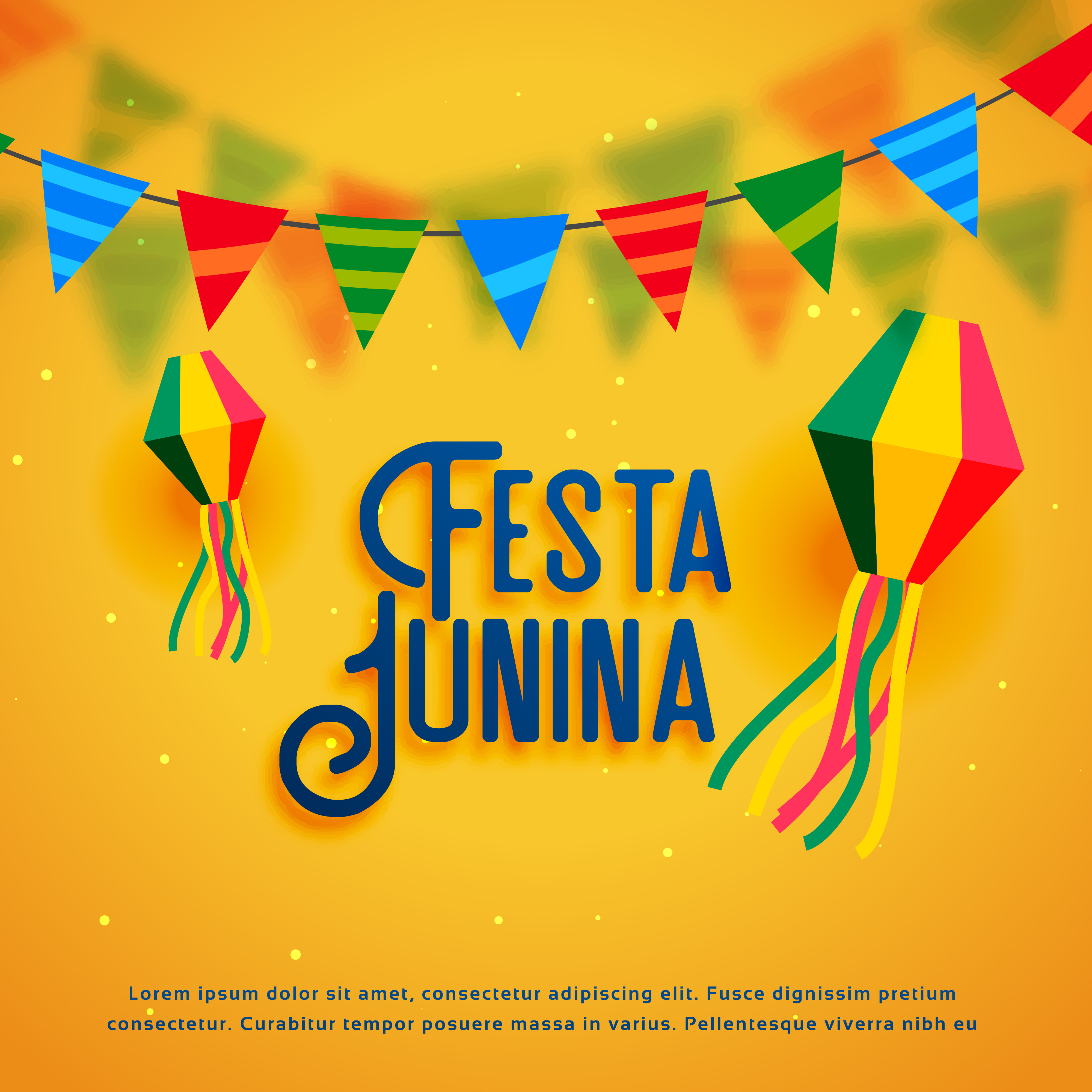 festa junina holiday background vector design - Download Free Vector