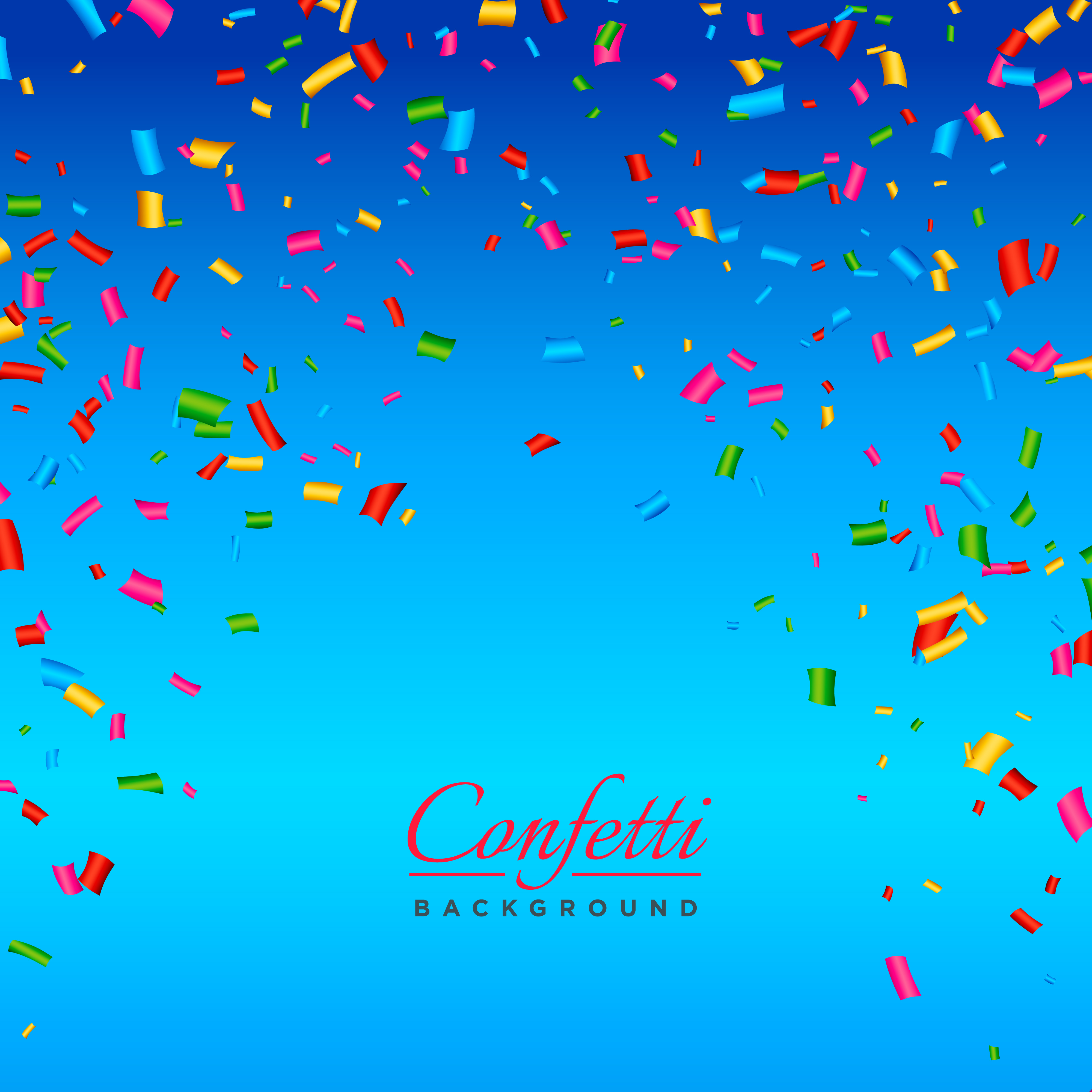 background with colorful confetti vector Download Free Vector Art