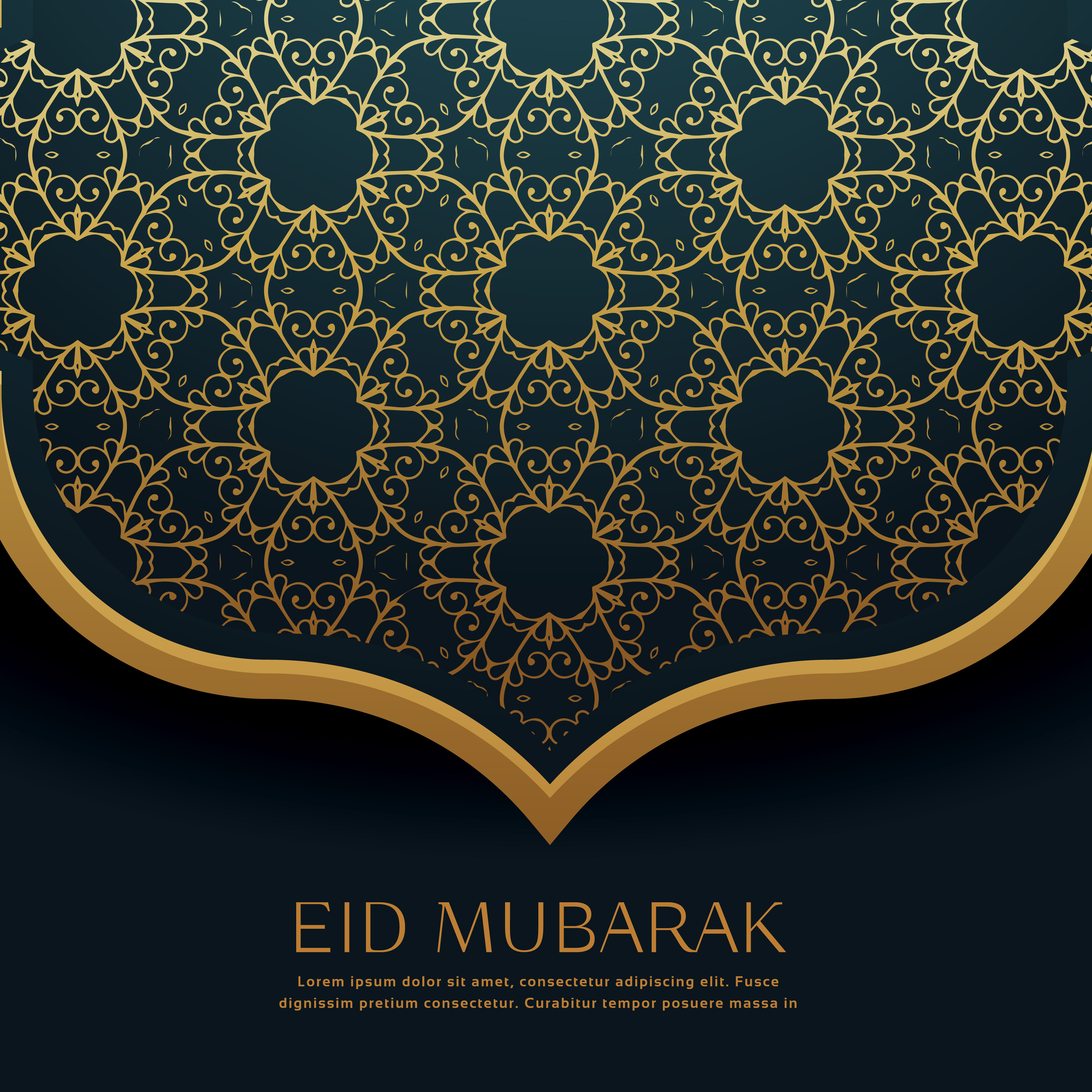Beautiful islamic pattern decoration for eid festival 