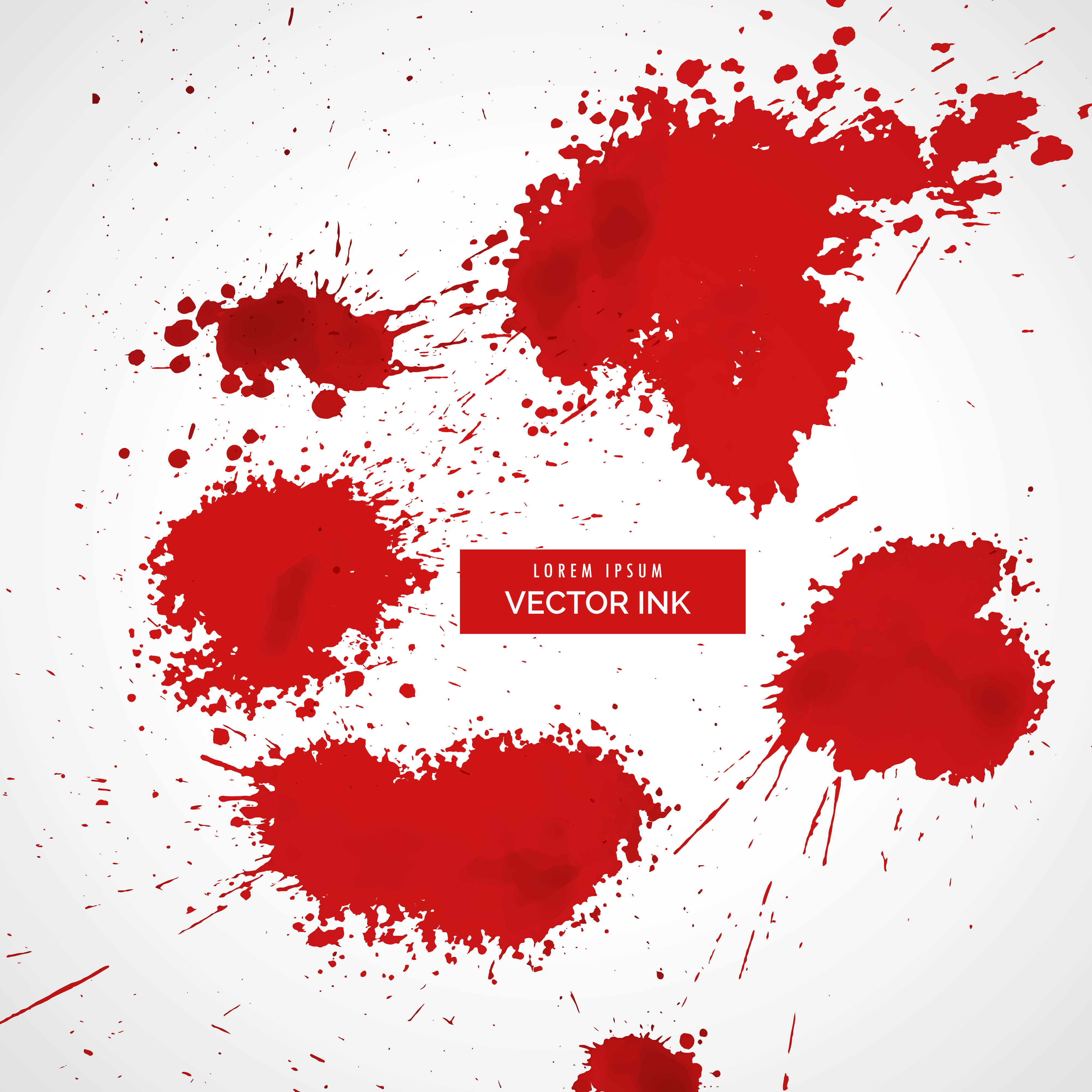 red blood splatter vector set Download Free Vector Art