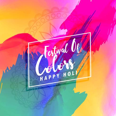 beautiful happy holi colorful background