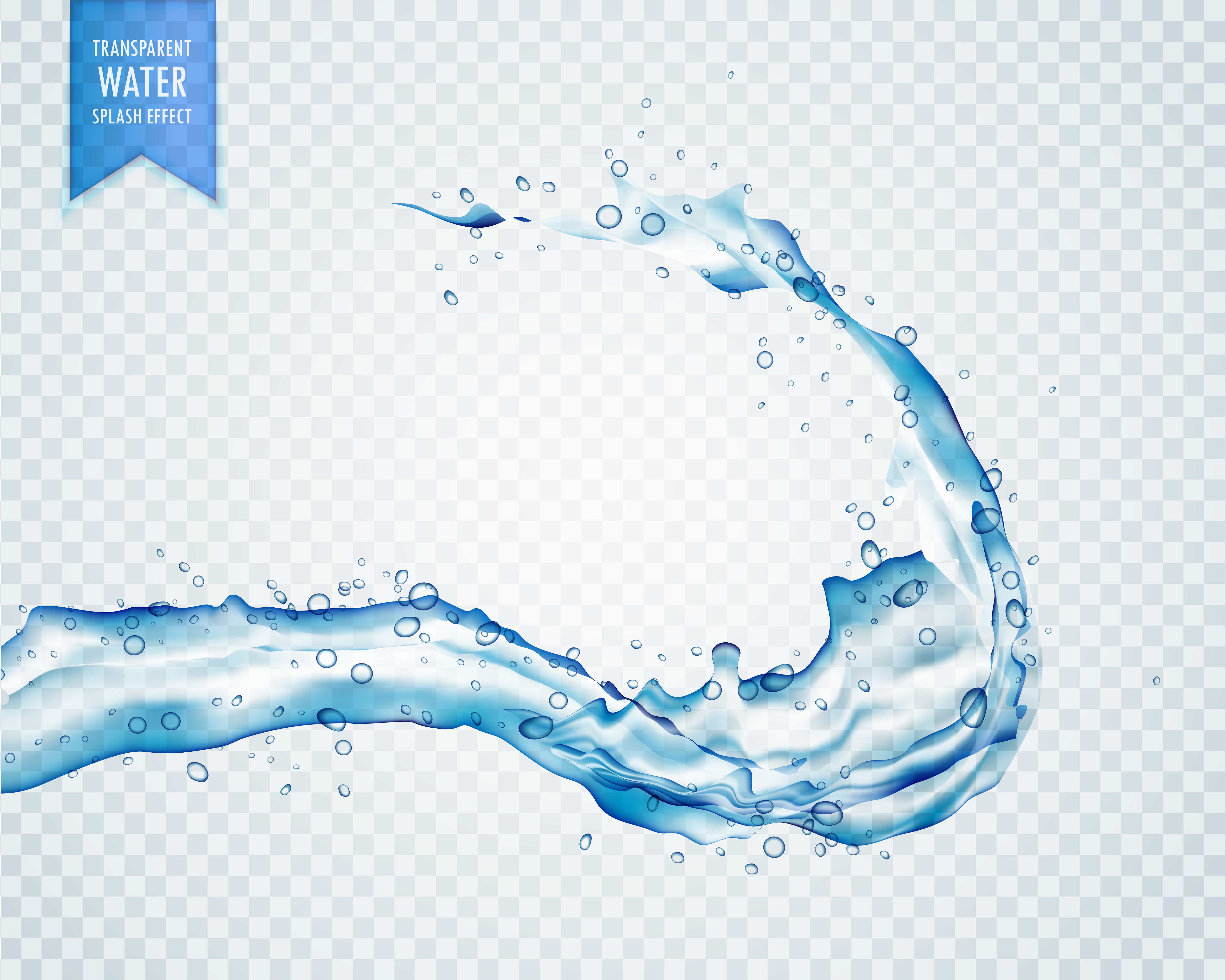 Water Splash Vector Illustration