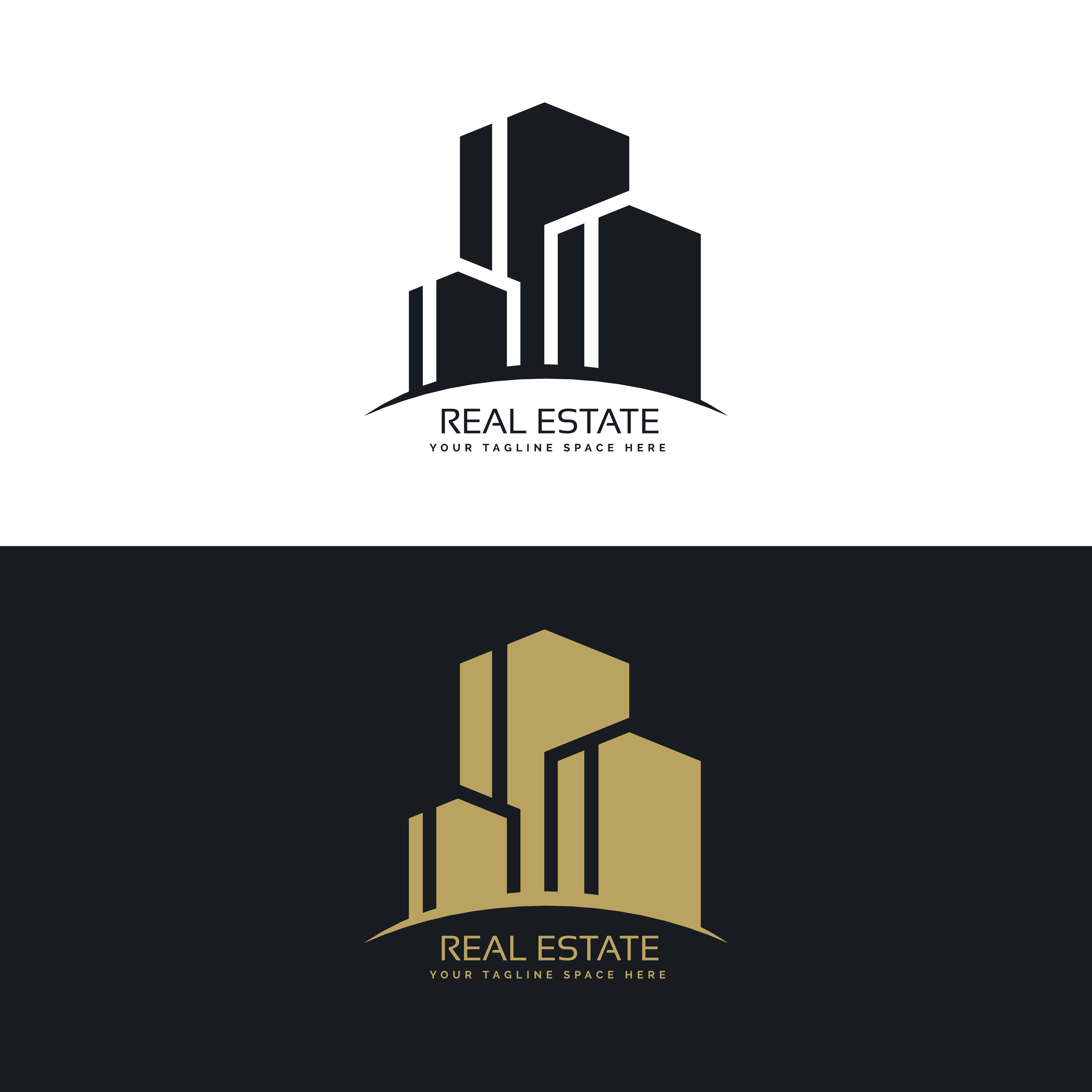 real estate logo design concept design - Download Free Vector Art ...