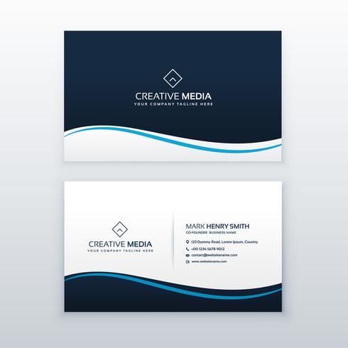 minimal wavy business card design template - Download Free Vector Art, Stock Graphics & Images