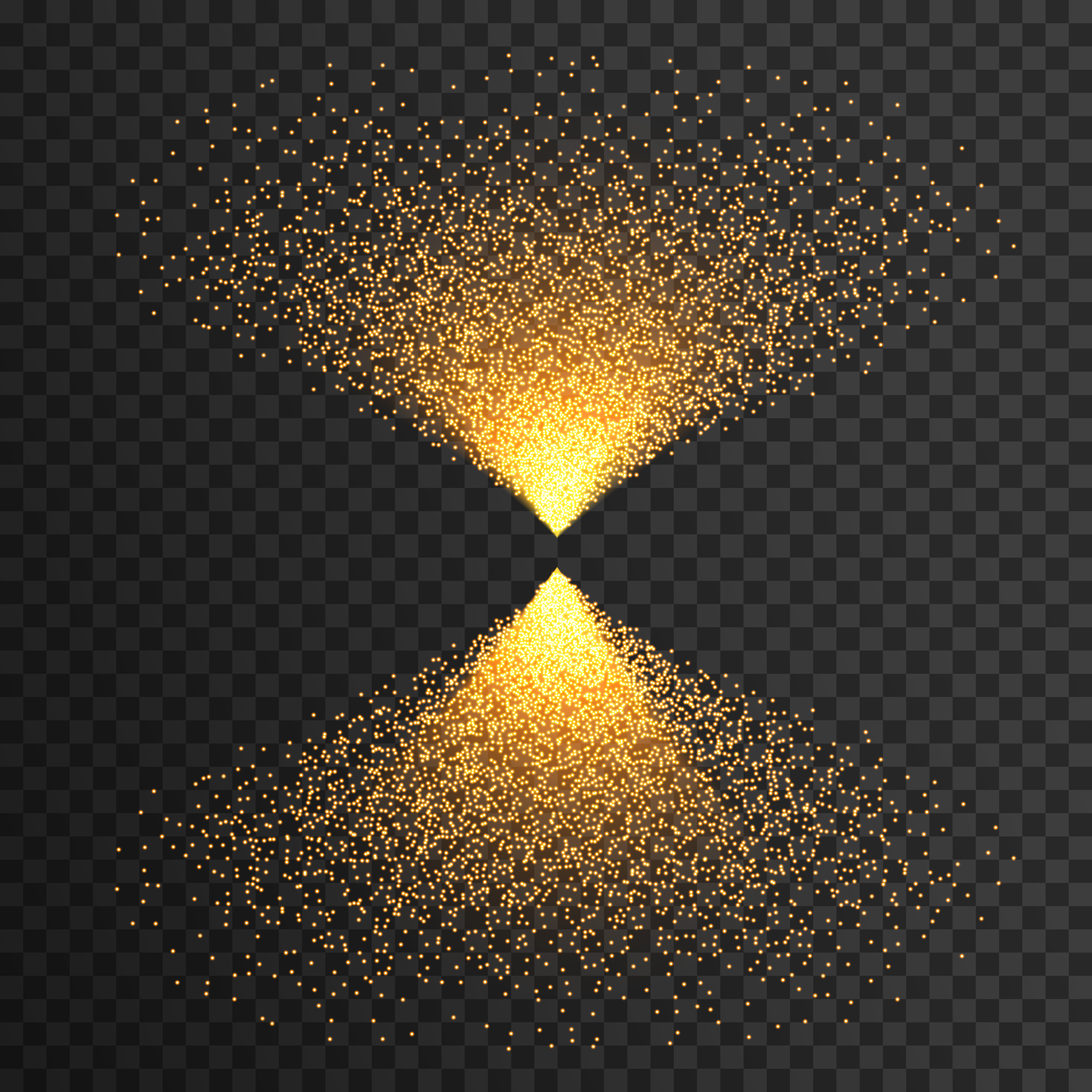 point of golden sparkles vector light effect - Download Free Vector Art