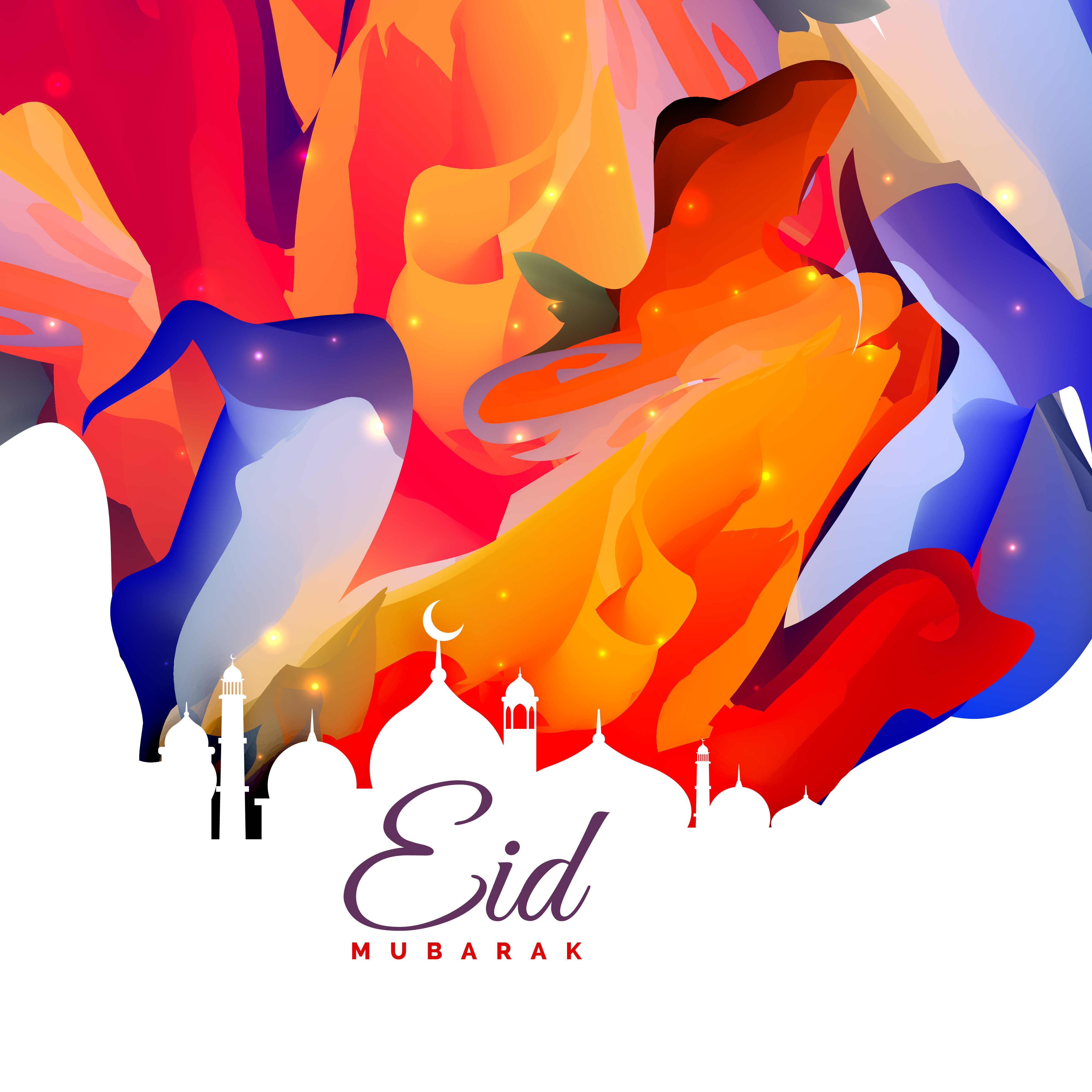 Eid mubarak creative abstract background design - Download 