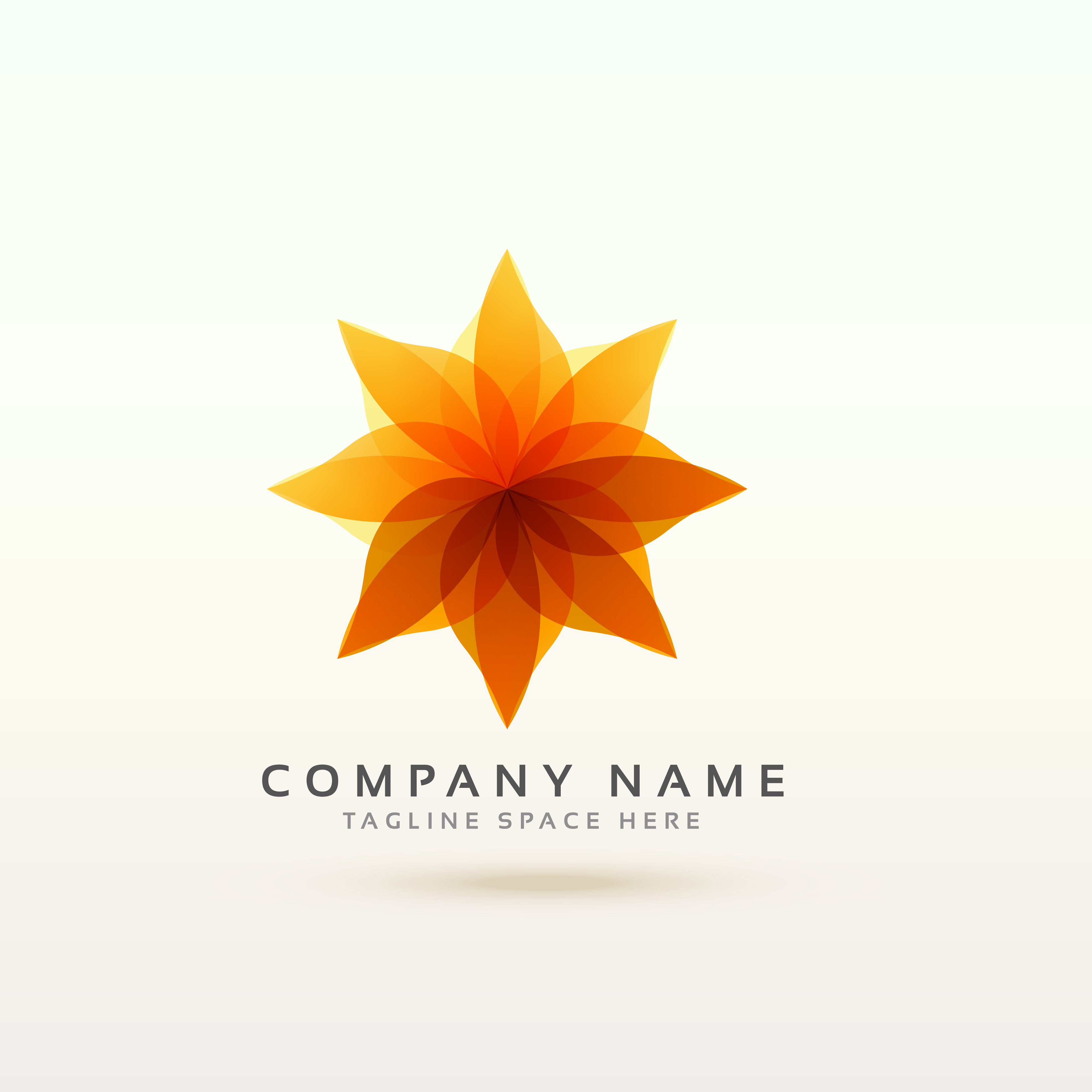 abstract orange flower logo concept design - Download Free Vector Art, Stock Graphics & Images