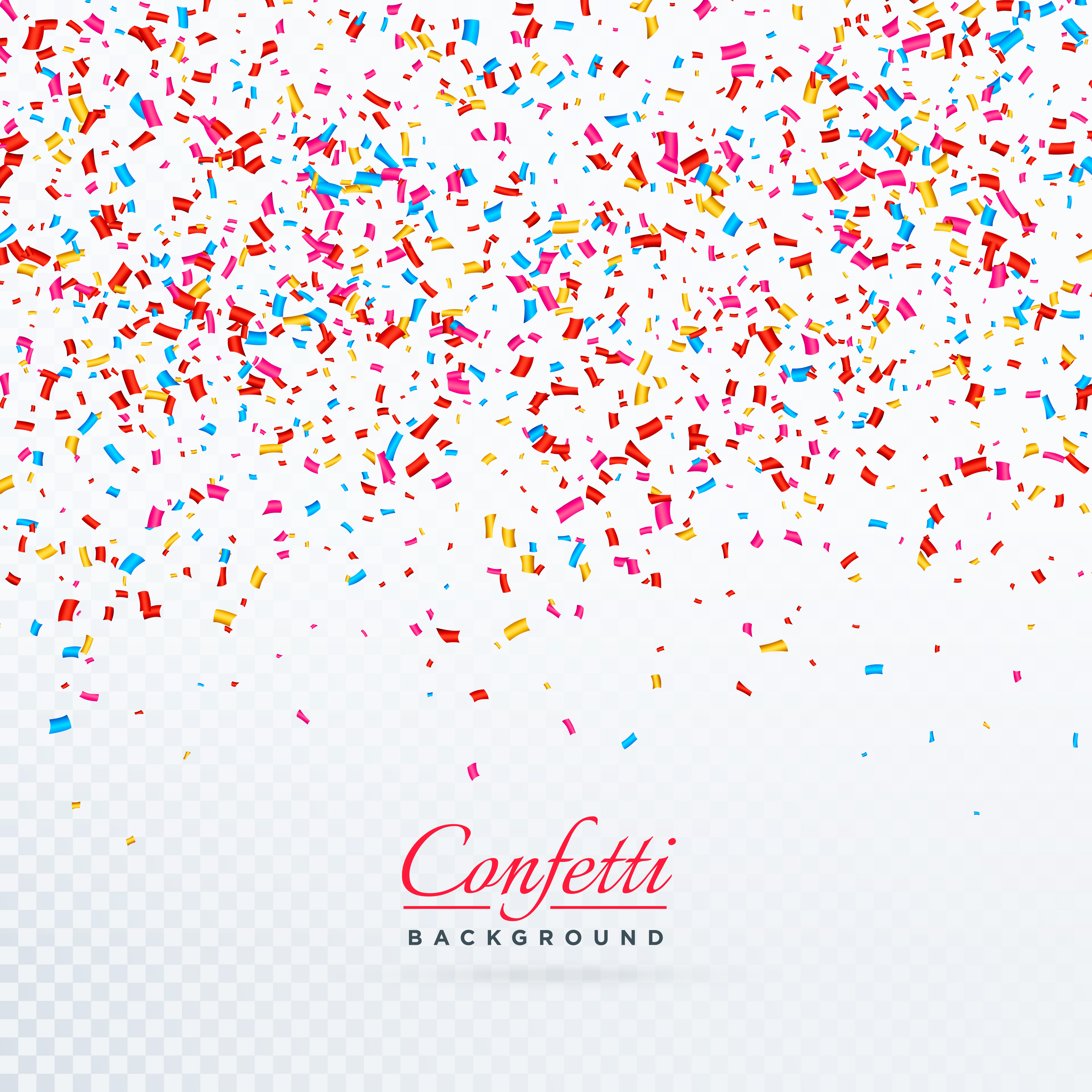 Colorful Falling Confetti Background Design Download