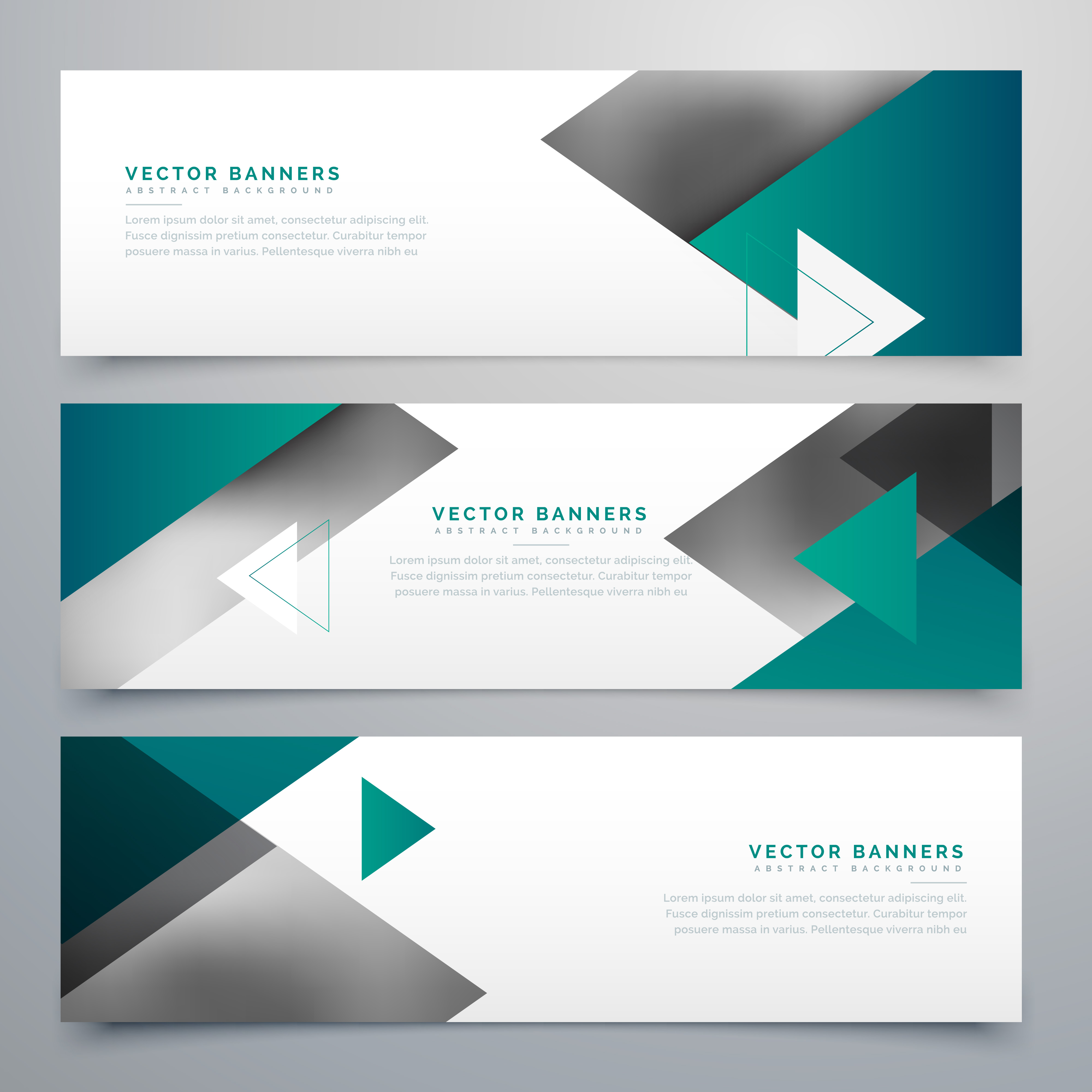  business  style geometric banners  set Download Free 