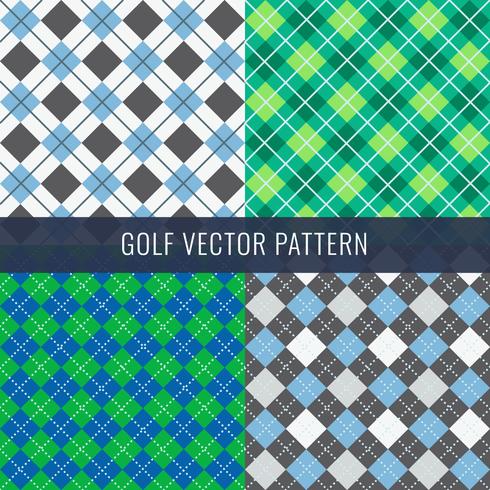 Patrón de golf vector