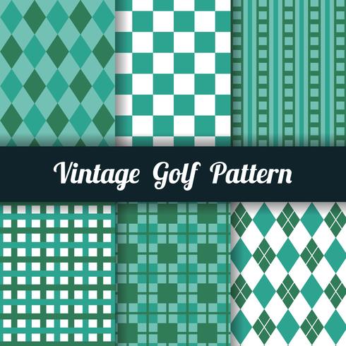 Golf Pattern Collection vector