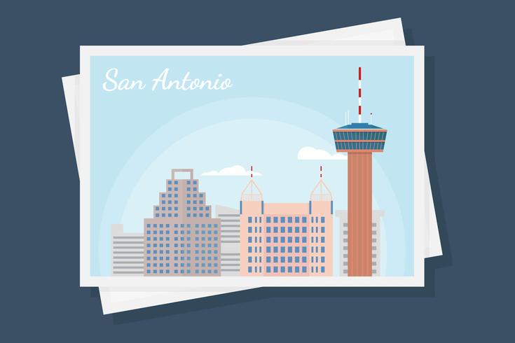 Sam Antonio Postcard Vectors