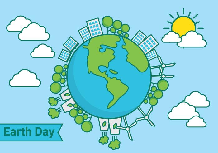 Earth day vector