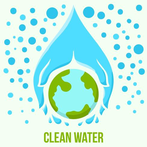 Clean Water Advocacy Poster vector