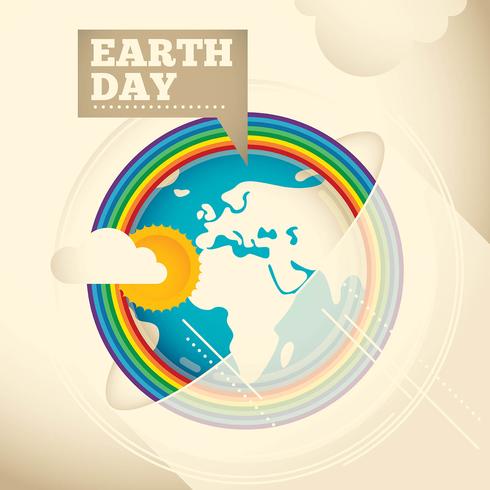 Earth day vector