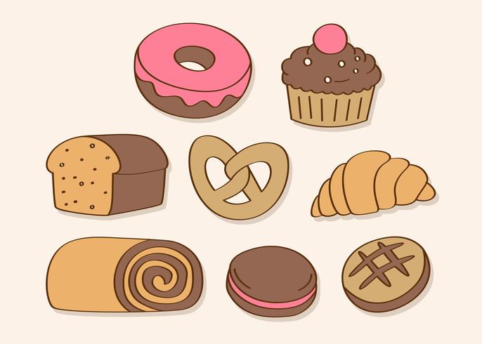 Hand Drawn Sweets And Candy vector