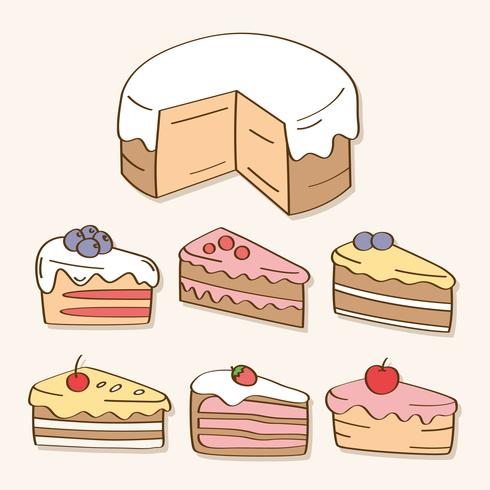 Hand Drawn Sweets And Candy vector