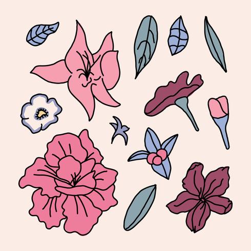 Pink Azalea Flowers 198755 Vector Art at Vecteezy