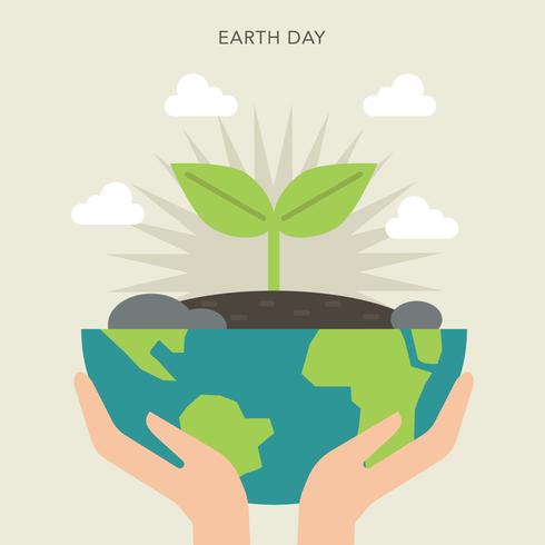 Plant Growing Inside The Earth vector