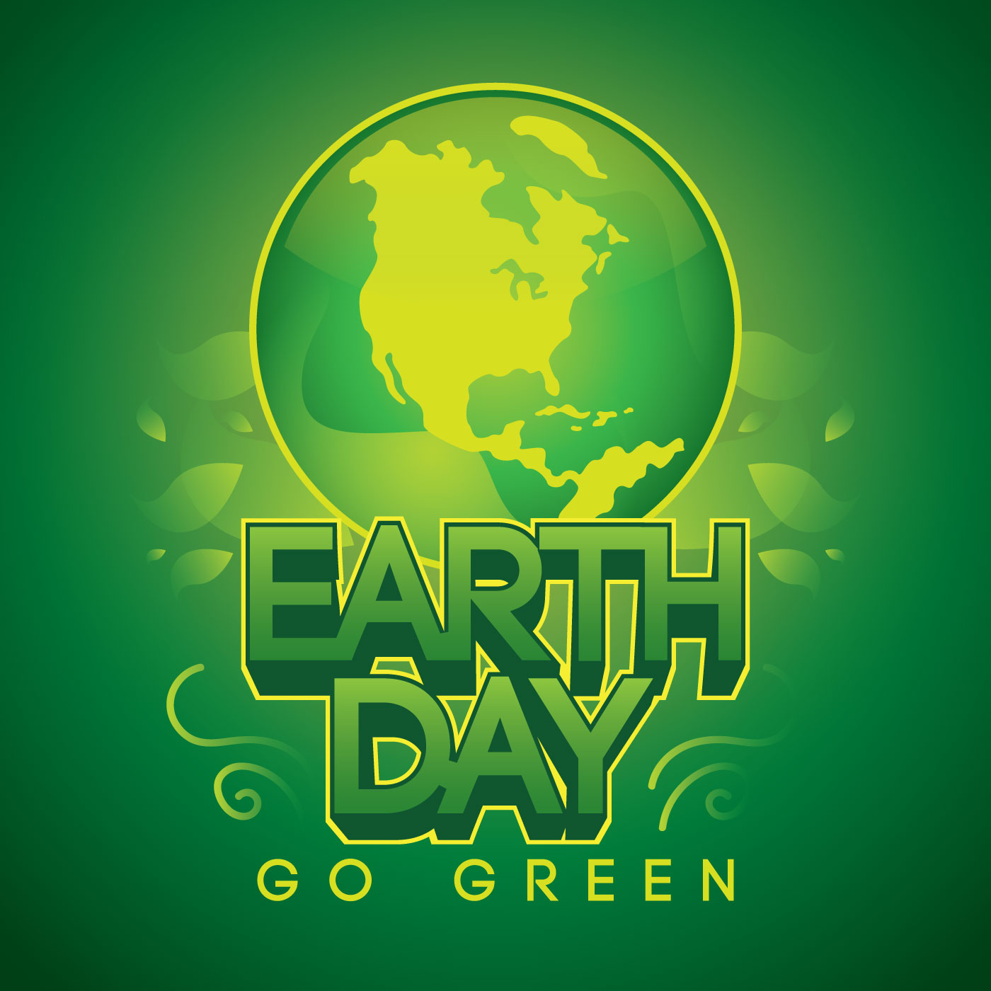 Eart Day Go Green Vector 198775 Vector Art at Vecteezy