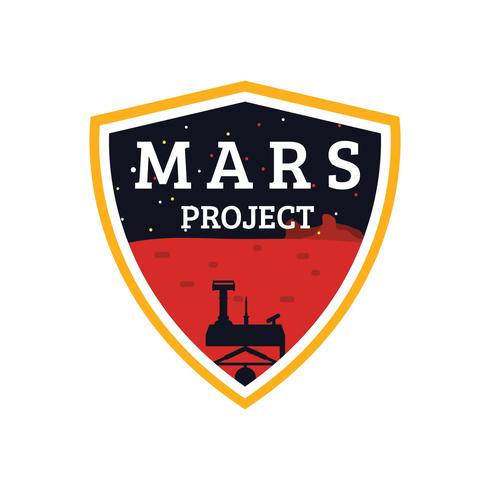 Mars Project Patch vector