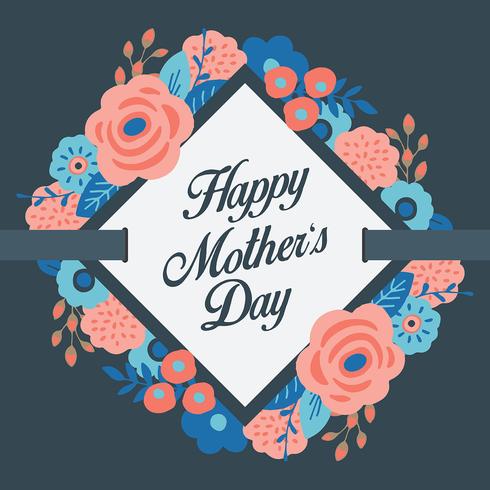 Happy Mothers Day Card vector