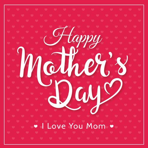 Happy Mother's Day Typography vector