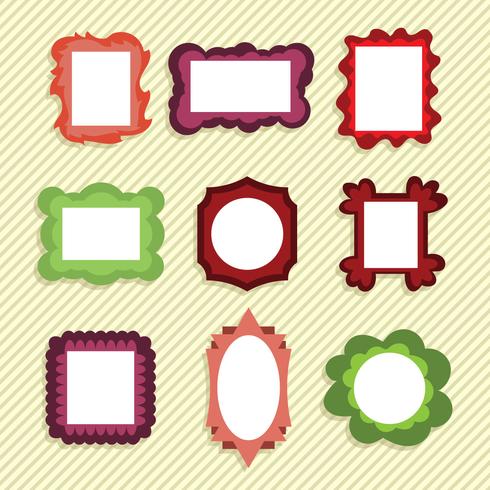 Cute Funky Frames vector