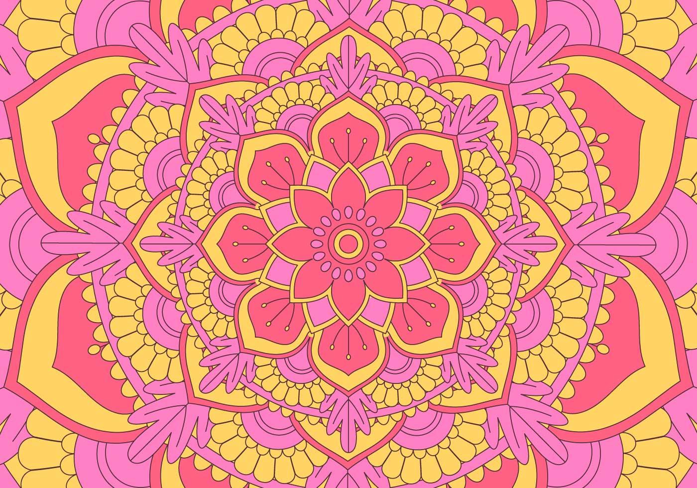 Kaleidoscope Pattern Background Illustration - Download Free Vectors