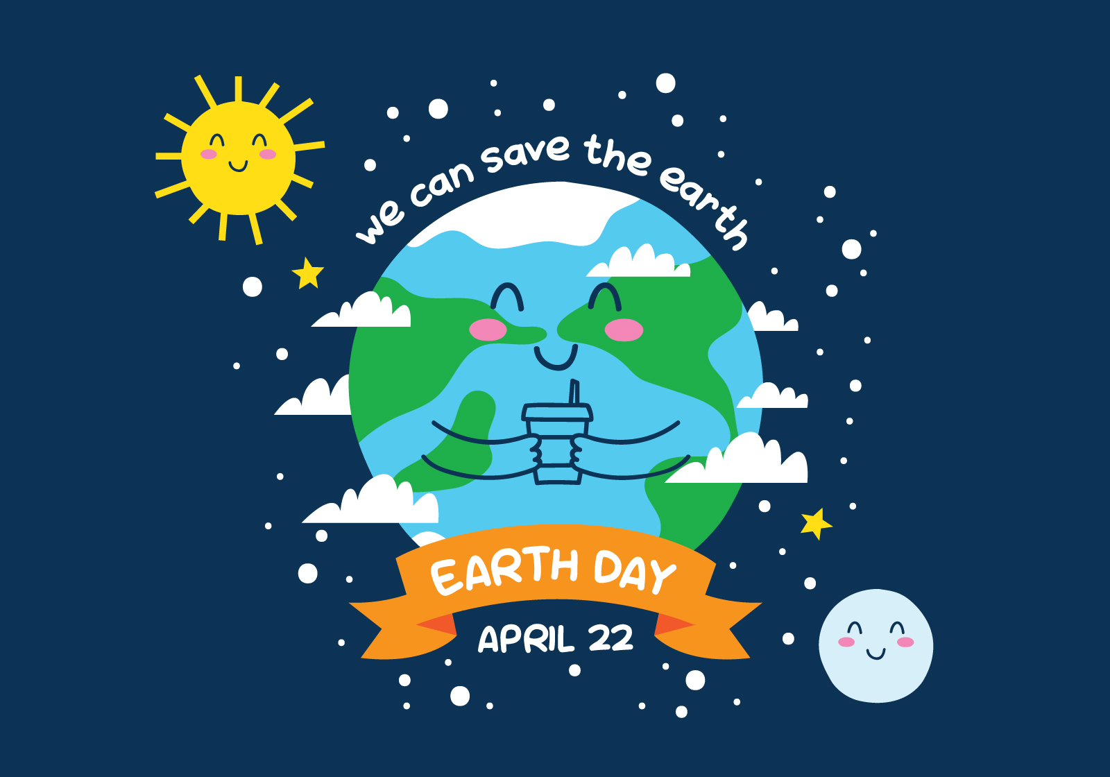 Happy earth. Happy earth