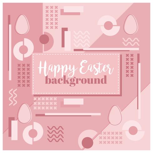 Vector Easter Memphis Background