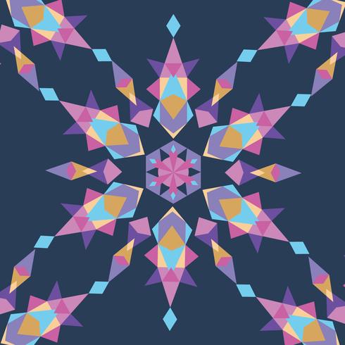 Delicate Kaleidoscope Pattern vector