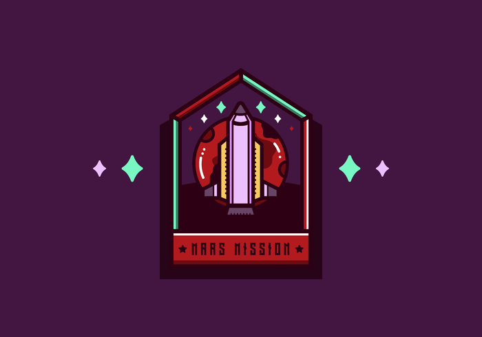 Mission To March Patch Vector 