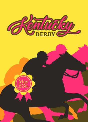 Vector de invitación de Kentucky Derby Party