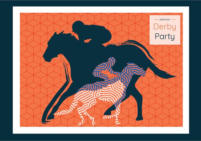 Diseño del vector de Kentucky Derby Postcard