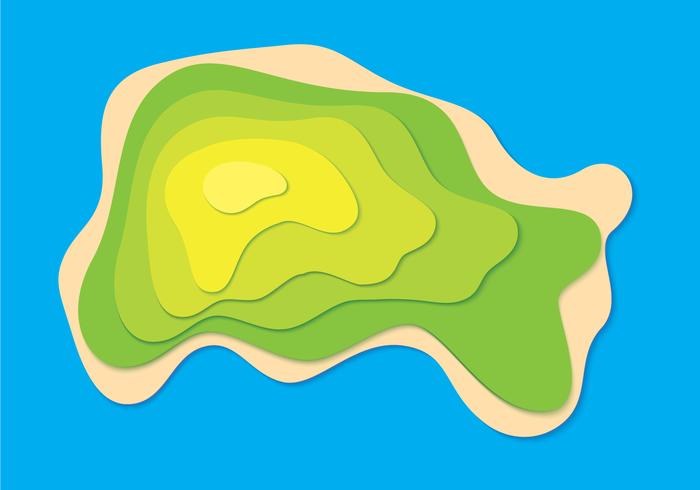 Island Topography vector