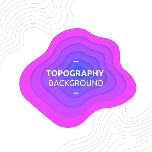 Topography Background Purple Vector